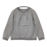 J&M Davidson 羊革 エルボーパッチ 裏起毛 トレーナー スウェット グレー レディース ジェイアンドエムデヴィッドソン【中古】5-1002T∞