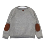 J&M Davidson 羊革 エルボーパッチ 裏起毛 トレーナー スウェット グレー レディース ジェイアンドエムデヴィッドソン【中古】5-1002T∞