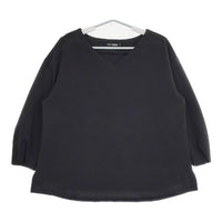 Niko and… BASIC ポリエステルプルオーバー サイズ5 XL ブラウス シャツ ブラック レディース ニコアンド【中古】5-0724M∞
