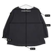 Niko and… BASIC ポリエステルプルオーバー サイズ5 XL ブラウス シャツ ブラック レディース ニコアンド【中古】5-0724M∞
