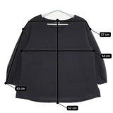 Niko and… BASIC ポリエステルプルオーバー サイズ5 XL ブラウス シャツ ブラック レディース ニコアンド【中古】5-0724M∞