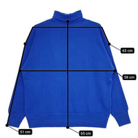 gicipi イタリア製 タートルネック コットン 長袖Ｔシャツ カットソー ロンＴ ブルー レディース ジチピ【中古】5-0724M∞