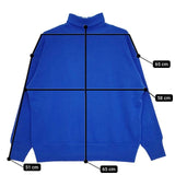 gicipi イタリア製 タートルネック コットン 長袖Ｔシャツ カットソー ロンＴ ブルー レディース ジチピ【中古】5-0724M∞
