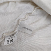 NOUVELLES DU PARADIS タートルネック コットン リブ 長袖Ｔシャツ カットソー ロンＴ オフホワイト レディース ヌーベルドゥパラディ【中古】5-0724M∞