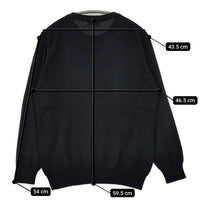 Josephin ジョセフィン カシミヤ シルク クルーネック セーター ニット ブラック レディース【中古】5-1002T∞