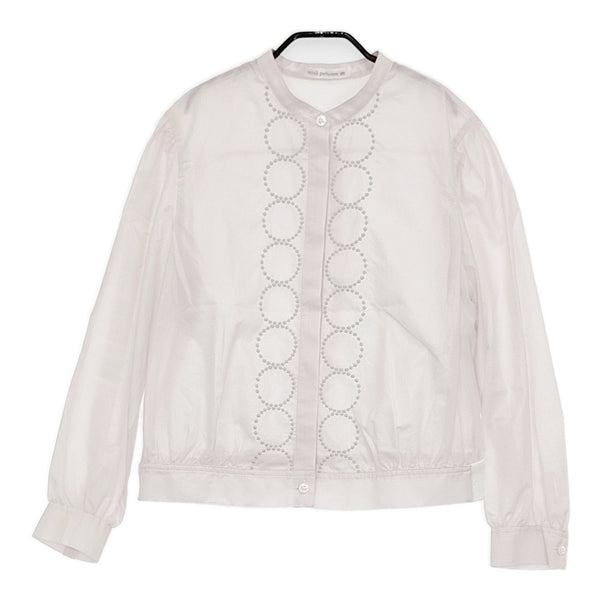 mina perhonen tambourine コットンシルク ブルゾン 定63800円 acs2398 ブラウス シャツ 24SS Lピンク レディース ミナペルホネン【中古】5-0531M♪