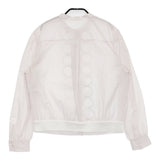 mina perhonen tambourine コットンシルク ブルゾン 定63800円 acs2398 ブラウス シャツ 24SS Lピンク レディース ミナペルホネン【中古】5-0531M♪
