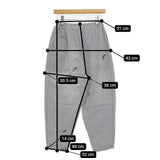 mina perhonen choucho ギャザーパンツ 定価55000円 acs4572 刺繍 ラミーコットンシルク パンツ 24SS ネイビー ホワイト レディース ミナペルホネン【中古】5-1106M∞