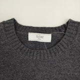 SLOBE IENA echecs クルーネックプルオーバー 定価12100円 ウール セーター ニット 24AW チャコールグレー レディース スローブイエナ【中古】5-1002T∞