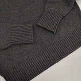 SLOBE IENA echecs クルーネックプルオーバー 定価12100円 ウール セーター ニット 24AW チャコールグレー レディース スローブイエナ【中古】5-1002T∞