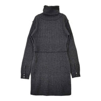 ETRE TOKYO 新品 リブニット サイドスリット 定価23000円 1219511076-0 ワンピース チャコールグレー レディース エトレトウキョウ【中古】5-1002T∞