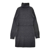 ETRE TOKYO 新品 リブニット サイドスリット 定価23000円 1219511076-0 ワンピース チャコールグレー レディース エトレトウキョウ【中古】5-1002T∞