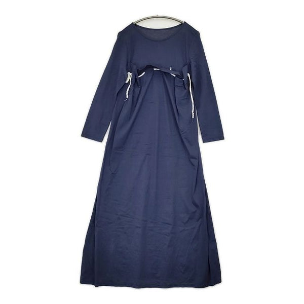 madder madder カットソーワンピース MDOP001-18-01 コットンプルオーバー ワンピース ネイビー レディース マダマダ【中古】5-0712M∞