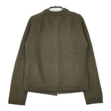 FRED PERRY ナポレオン ウールアクリルニット カーディガン カーキ レディース フレッドペリー【中古】5-1002T∞