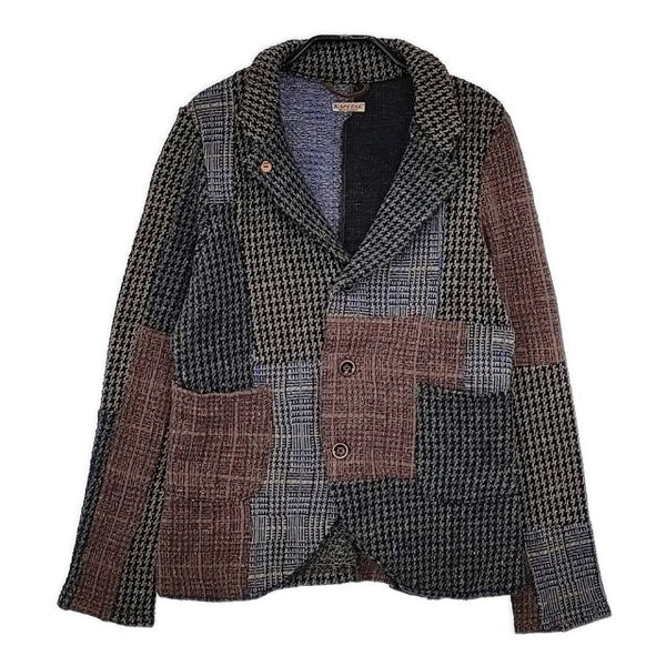 KAPITAL ツイード天竺 ニット パッチワークファーム ジャケット マルチカラー レディース キャピタル【中古】5-1002T∞