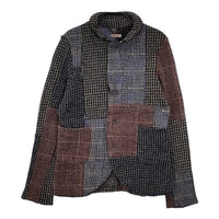 KAPITAL ツイード天竺 ニット パッチワークファーム ジャケット マルチカラー レディース キャピタル【中古】5-1002T∞