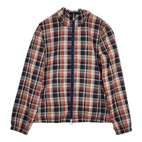 FRED PERRY リバーシブルフーデットジャケット ブルゾン ネイビー レッド ホワイト レディース フレッドペリー【中古】5-0712M∞