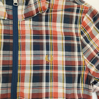 FRED PERRY リバーシブルフーデットジャケット ブルゾン ネイビー レッド ホワイト レディース フレッドペリー【中古】5-0712M∞