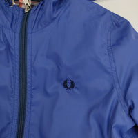 FRED PERRY リバーシブルフーデットジャケット ブルゾン ネイビー レッド ホワイト レディース フレッドペリー【中古】5-0712M∞