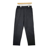 MHL. COTTON WOOL DRILL テーパード 595-8240504 イージー パンツ ブラック レディース エムエイチエル【中古】5-1002T∞