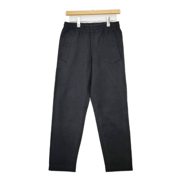 MHL. COTTON WOOL DRILL テーパード 595-8240504 イージー パンツ ブラック レディース エムエイチエル【中古】5-1002T∞