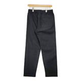 MHL. COTTON WOOL DRILL テーパード 595-8240504 イージー パンツ ブラック レディース エムエイチエル【中古】5-1002T∞