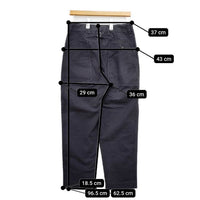 MHL. IRREGULAR COTTON CANVAS 595-1243502 パンツ 21AW チャコールグレー レディース エムエイチエル【中古】5-0712G∞