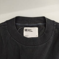 MHL. 595-7169504 MATT COTTON JERSEY 長袖Ｔシャツ カットソー ロンＴ ブラック レディース エムエイチエル【中古】5-0712M∞