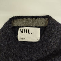 MHL. SHETLAND SOFT WOOL 595-6263506 セーター ニット ネイビー レディース エムエイチエル【中古】5-1002T∞