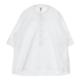 MHL. コットンリネンバンドカラー 595-9152507 プルオーバー ブラウス シャツ ホワイト レディース エムエイチエル【中古】5-0726S∞
