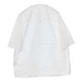 MHL. コットンリネンバンドカラー 595-9152507 プルオーバー ブラウス シャツ ホワイト レディース エムエイチエル【中古】5-0726S∞