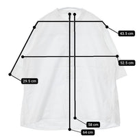 MHL. コットンリネンバンドカラー 595-9152507 プルオーバー ブラウス シャツ ホワイト レディース エムエイチエル【中古】5-0726S∞
