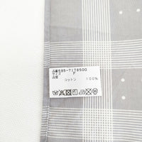 MHL. PRINTED SCARF 595-7178500 ドット チェック スカーフ グレー ホワイト レディース エムエイチエル【中古】5-0918G◎