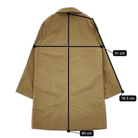MHL. 595-7210503 WASHED COTTON POPLIN ステンカラーコート キャメル レディース エムエイチエル【中古】5-0712M∞