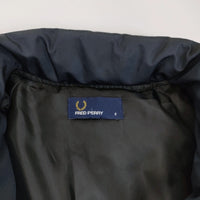 FRED PERRY 中綿 ブルゾン テープライン サイズ8 ダウンジャケット ネイビー レディース フレッドペリー【中古】5-1012A◆