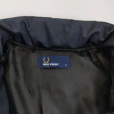 FRED PERRY 中綿 ブルゾン テープライン サイズ8 ダウンジャケット ネイビー レディース フレッドペリー【中古】5-1012A◆