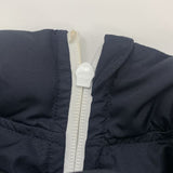 FRED PERRY 中綿 ブルゾン テープライン サイズ8 ダウンジャケット ネイビー レディース フレッドペリー【中古】5-1012A◆