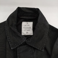 HARROW TOWN STORES バルマカーンコート 44  HTS コットン コート ブラック レディース ハロウタウンストアズ【中古】5-0712M∞