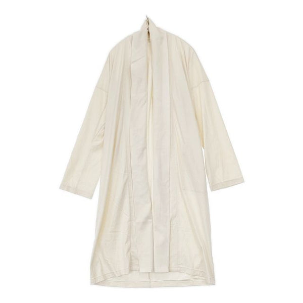 中川政七商店 オーガニック綿の直線裁ちカーディガン 1006-0185-200-00 羽織 ガウン ロング カーディガン ベージュ キナリ レディース 中川政七商店【中古】5-0724M∞