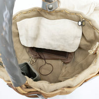 ebagos YES HOLIDAY リネン被せ かごバッグ 2012SS ベージュ ブラウン レディース エバゴス【中古】5-0625G◎