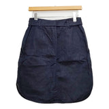 R&D.M.Co- コットンリネン デニム ベルト付き S スカート ネイビー レディース オールドマンズテーラー【中古】5-0724M∞