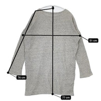 R&D.M.Co- スウェット トレーナー チュニック グレー レディース オールドマンズテーラー【中古】5-0724M∞