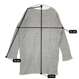 R&D.M.Co- スウェット トレーナー チュニック グレー レディース オールドマンズテーラー【中古】5-0724M∞