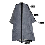 R&D.M.Co- リネン ローブ 羽織 コート ブルー レディース オールドマンズテーラー【中古】5-0701M△