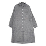 fog linen work 丸襟 リトアニア製リネン100％ ワンピース ブルー レディース フォグリネンワーク【中古】5-0701M△