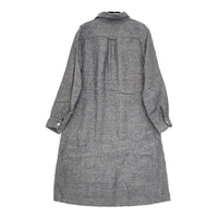 fog linen work 丸襟 リトアニア製リネン100％ ワンピース ブルー レディース フォグリネンワーク【中古】5-0701M△