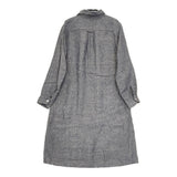 fog linen work 丸襟 リトアニア製リネン100％ ワンピース ブルー レディース フォグリネンワーク【中古】5-0701M△