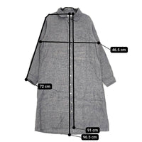 fog linen work 丸襟 リトアニア製リネン100％ ワンピース ブルー レディース フォグリネンワーク【中古】5-0701M△