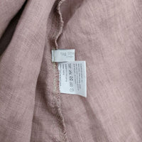 fog linen work 新品 リトアニア製 リネン 2way ブラウス シャツ ピンク レディース フォグリネンワーク【中古】5-0730M∞