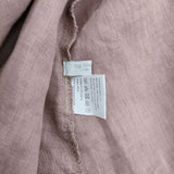 fog linen work 新品 リトアニア製 リネン 2way ブラウス シャツ ピンク レディース フォグリネンワーク【中古】5-0730M∞